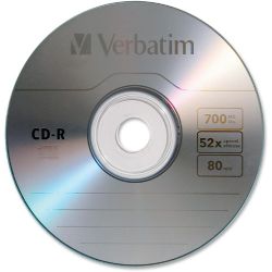 VERBATIM CD-R 80 52X BRAND BULK 10шт в пленке (600)