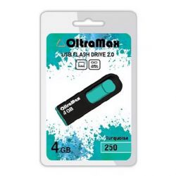 ФЛЭШ-КАРТА OLTRAMAX 4GB 250 бирюзовый USB 2.0