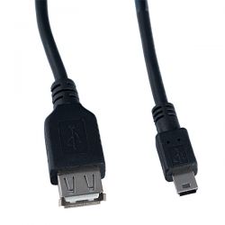 PERFEO КАБЕЛЬ U4203 USB 2.0 A(F) - mini USB 5P(M) 1.0м