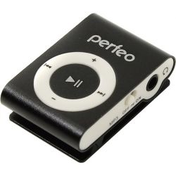 PERFEO MP3-ПЛЕЕР MUSIC CLIP TITANIUM ЧЕРНЫЙ + СЛОТ microSD