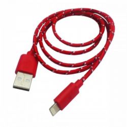 SMART BUY КАБЕЛЬ USB 2.0 > 8PIN НЕЙЛОН 1.2м RED iK-512