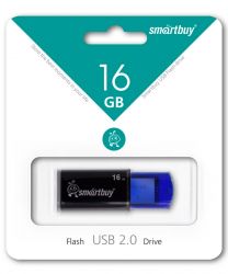 ФЛЭШ-КАРТА SMART BUY 16GB CLICK СИНЯЯ ВЫДВИЖНОЙ ПОРТ USB 2.0