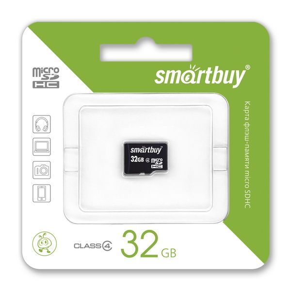 SMART BUY  32GB MICRO SDHC CLASS 4 БЕЗ АДАПТЕРА
