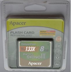 Compact Flash 8Gb APACER 133x