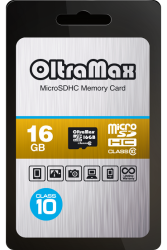 OLTRAMAX 16 GB MICRO SD SDHC CLASS 10 БЕЗ АДАПТЕРА