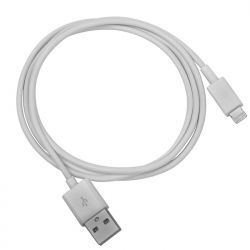 КАБЕЛЬ USB - Lightning  (0,8м) белый / без упаковки