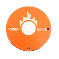 VIDEX DVD+RW 4X  BRAND BULK\ 10шт. в пластиковой банке