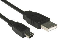 КАБЕЛЬ USB 2.0 A / mini B 5pin 3 метра (чёрный)  К631