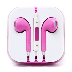 APPLE ГАРНИТУРА стерео для iPhone 5 розовая