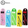HOCO КАБЕЛЬ USB - Lightning X9, 1.0м, плоский, 2.1A, силикон, цвет: розовый