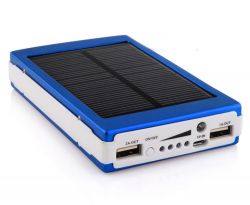 Внешний аккумулятор Solar Charger Choosen с солнечной батареей 20000 mAh синий (24 4117)
