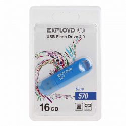 ФЛЭШ-КАРТА EXPLOYD 16GB 570 Blue USB2.0