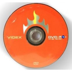 VIDEX DVD-R 16X BRAND BULK 10шт в пленке (600)