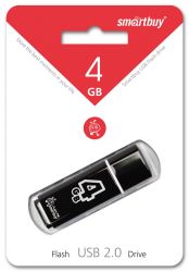 ФЛЭШ-КАРТА SMART BUY 4GB GLOSSY ЧЕРНЫЙ ГЛЯНЕЦ USB 2.0