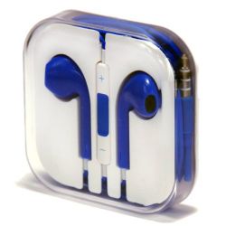 APPLE ГАРНИТУРА стерео для iPhone 5 синяя