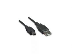 КАБЕЛЬ USB - mini USB чёрный (1,0 м) в техпаке