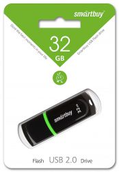 ФЛЭШ-КАРТА SMART BUY  32GB PAEAN ЧЕРНАЯ USB 2.0