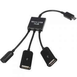 Micro USB OTG HUB Концентратор HB-104 /200