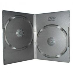 DVD-BOX 9мм двойной черный глянцевый импорт (100)