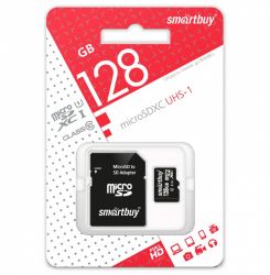 SMART BUY   128GB MICRO SDXC CLASS 10 + SD АДАПТЕР