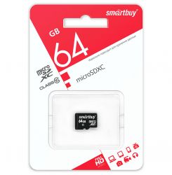 SMART BUY   64GB MICRO SDXC CLASS 10 БЕЗ АДАПТЕРА