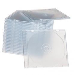 CD-BOX SLIM 5MM (прозрачный) (Тайвань) качественный !