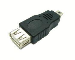 USB переходник 1012 (штекер mini USB-гнездо USB)10//20/3000