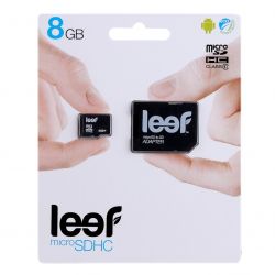LEEF 8GB MICRO SD CLASS 10 + SD АДАПТЕР (RUSSIA RETAIL)