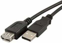 КАБЕЛЬ USB (f) - USB (m) OXION Эконом, (1.8м)