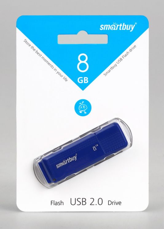 ФЛЭШ-КАРТА SMART BUY 16GB DOCK СИНЯЯ С КОЛПАЧКОМ USB 2.0