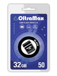 ФЛЭШ-КАРТА OLTRAMAX  32GB DRIVE 50 Mini, USB 2.0, пластик, чёрный