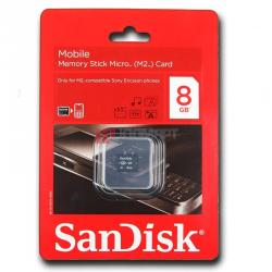 SANDISK 8GB MICRO (M2) MEMORY STICK