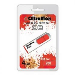 ФЛЭШ-КАРТА OLTRAMAX 4GB 250 красный USB 2.0