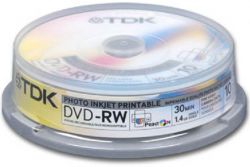 TDK MINI-DVD-RW 1.4Gb 2X 10шт в пластиковой банке (100)