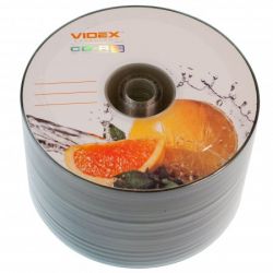 VIDEX CD-R 80 52X FRESH ГРЕЙПФРУТ BRAND 50шт в пленке (600)
