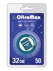 ФЛЭШ-КАРТА OLTRAMAX  32GB DRIVE 50 Mini, USB 2.0, пластик, голубой, тёмный