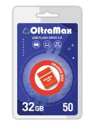 ФЛЭШ-КАРТА OLTRAMAX  32GB DRIVE 50 Mini, USB 2.0, пластик, оранжевый