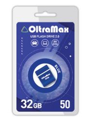 ФЛЭШ-КАРТА OLTRAMAX  32GB DRIVE 50 Mini, USB 2.0, пластик, синий