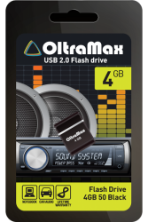 ФЛЭШ-КАРТА OLTRAMAX 4GB 50 Mini series Black USB 2.0