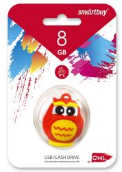 ФЛЭШ-КАРТА SMART BUY 8GB WILD SERIES OWL USB 2.0