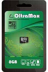 OLTRAMAX 8 GB MICRO SD SDHC CLASS 4 БЕЗ АДАПТЕРА