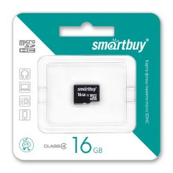 SMART BUY 16GB MICRO SD SDHC CLASS 4 БЕЗ АДАПТЕРА