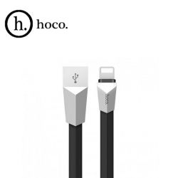 HOCO КАБЕЛЬ USB - Lightning X4 МЕТАЛЛ ЧЕРНЫЙ 1.0м ZINC ALLOY