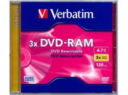 VERBATIM DVD-RAM 4.7Gb 3X (CD BOX)