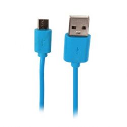 КАБЕЛЬ USB - microUSB OltraMax круглый OM-K-00051 синий (1,0 м)