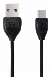 КАБЕЛЬ USB - Type-C Remax Lesu RC-050a, 1.0м, цвет: чёрный, в коробке