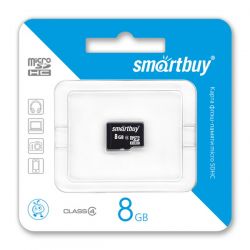 SMART BUY 8GB MICRO SD SDHC CLASS 4 БЕЗ АДАПТЕРА